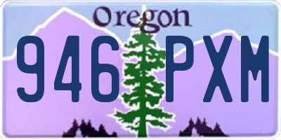 OR license plate 946PXM