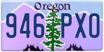 OR license plate 946PXO