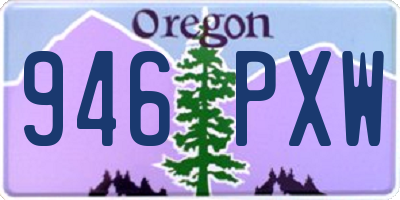 OR license plate 946PXW