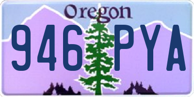 OR license plate 946PYA