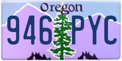 OR license plate 946PYC