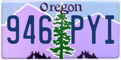 OR license plate 946PYI
