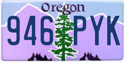 OR license plate 946PYK