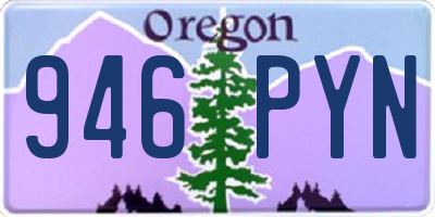 OR license plate 946PYN