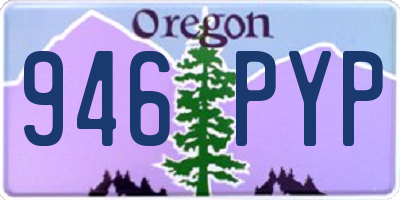 OR license plate 946PYP