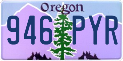 OR license plate 946PYR