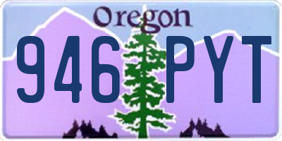 OR license plate 946PYT