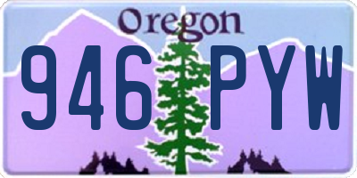 OR license plate 946PYW