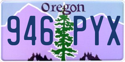 OR license plate 946PYX