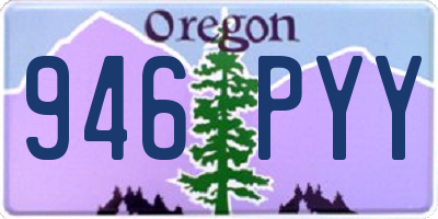 OR license plate 946PYY
