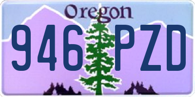 OR license plate 946PZD
