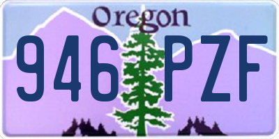 OR license plate 946PZF