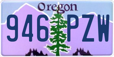 OR license plate 946PZW