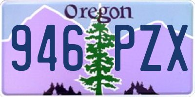 OR license plate 946PZX