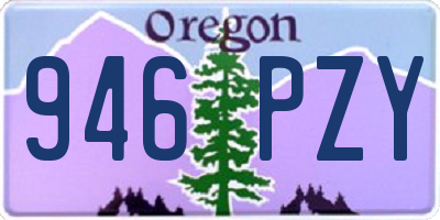 OR license plate 946PZY