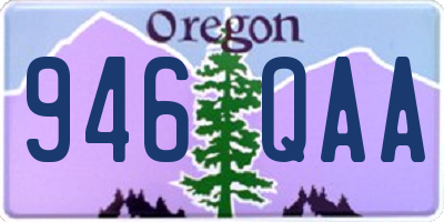 OR license plate 946QAA