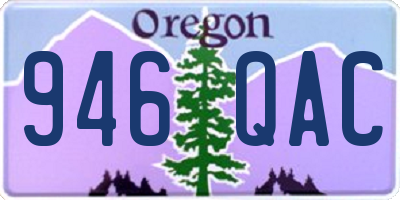OR license plate 946QAC