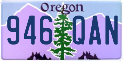 OR license plate 946QAN