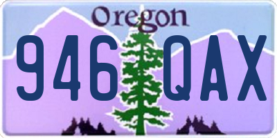 OR license plate 946QAX