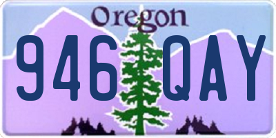 OR license plate 946QAY