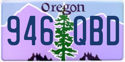 OR license plate 946QBD