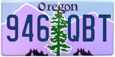 OR license plate 946QBT