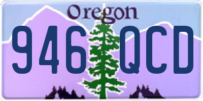 OR license plate 946QCD