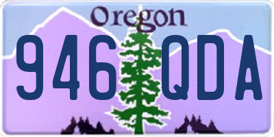 OR license plate 946QDA