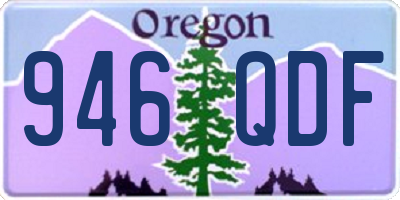 OR license plate 946QDF