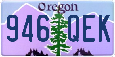OR license plate 946QEK