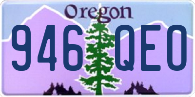 OR license plate 946QEO