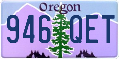 OR license plate 946QET