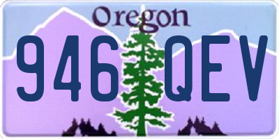 OR license plate 946QEV