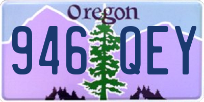 OR license plate 946QEY