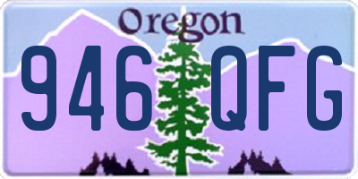 OR license plate 946QFG