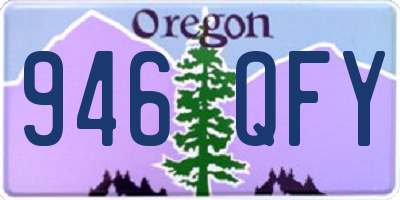 OR license plate 946QFY