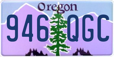 OR license plate 946QGC