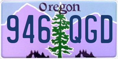 OR license plate 946QGD