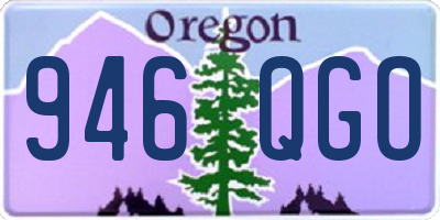 OR license plate 946QGO