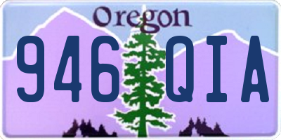 OR license plate 946QIA