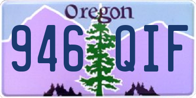 OR license plate 946QIF