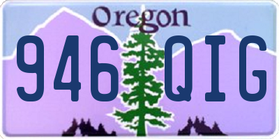 OR license plate 946QIG