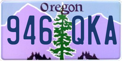 OR license plate 946QKA