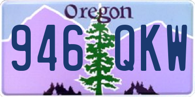 OR license plate 946QKW