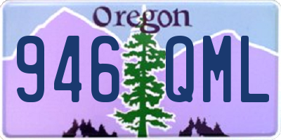 OR license plate 946QML