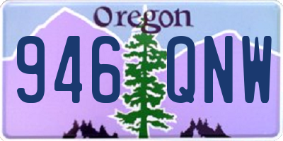 OR license plate 946QNW