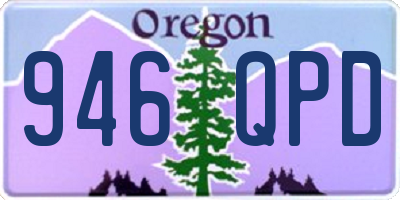 OR license plate 946QPD