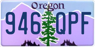 OR license plate 946QPF