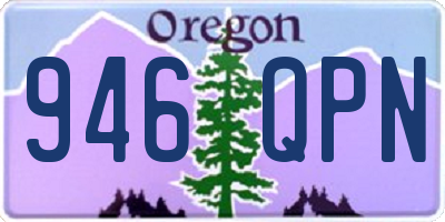 OR license plate 946QPN