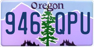 OR license plate 946QPU